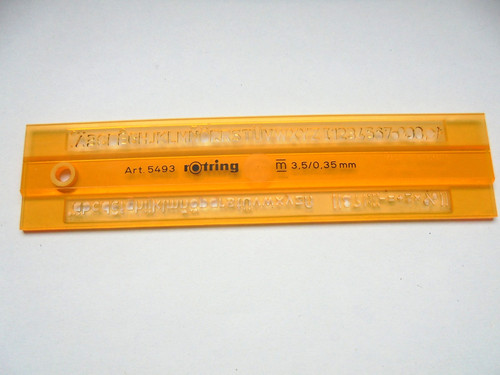 Rotring schriftschablone - rotring,