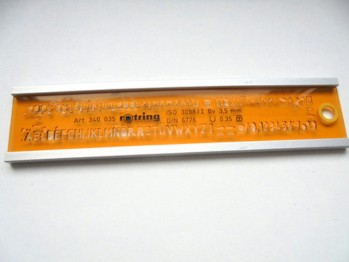 Rotring schriftschablone mit - rotring,