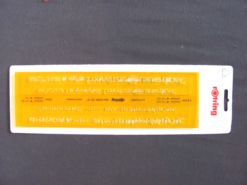 Schriftschablone rotring - schriftschablone,