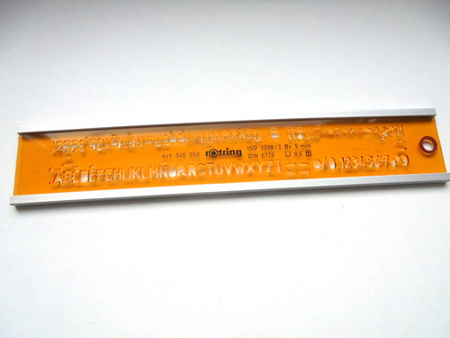 Rotring schriftschablone mit - schriftschablone,