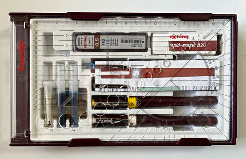 Rotring rapidograph set 4 - rotring, (4