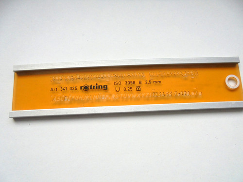 Rotring schriftschablone mit - rotring,