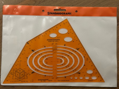 Schablone axonograph isometric - schablone,