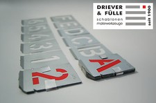  Schablonen,  Buchstaben &