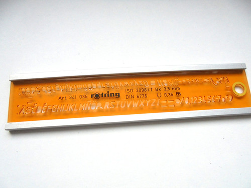 Rotring schriftschablone mit - rotring,