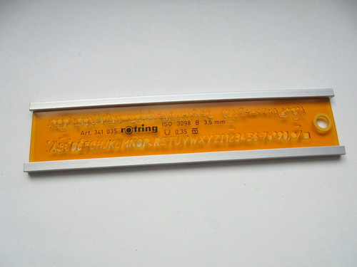 Rotring schriftschablone mit - rotring,